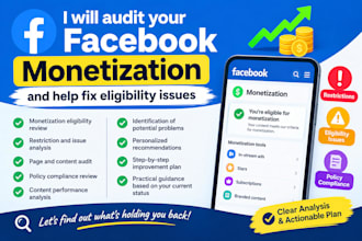 audit your facebook monetization and help fix eligibility issues