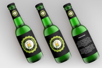 design beer label,candle,coffee,juice, sauce, wine bottle and supplement label