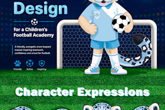 create cute character mascot 2d