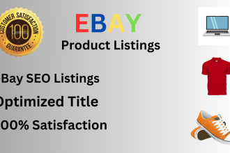 do ebay listing, ebay product listing, ebay lister, ebay SEO listing