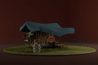 make 3d game asset and object for game or roblox model