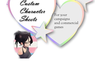create custom character sheets
