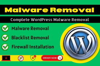 do wordpress malware removal, virus removal , clean malware