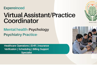 be virtual assistant for mental health psychiatry psychology practice VA
