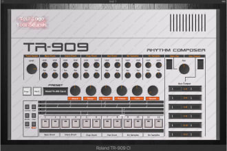 make a custom tr909 vst drum plugin for you to sell