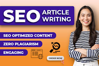 do SEO article writing, blog writing and content writing