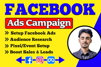 setup and manage facebook meta ads campaign