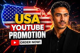 do USA youtube promotion, USA channel promotion, to USA active audience