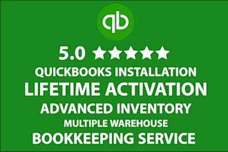 do setup quickbooks and advanced inventory lifetime free