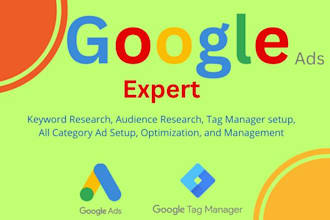 setup google ads campaign, optimize PPC, display ads marketing youtube ad
