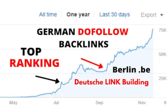 provide dofollow german backlinks contextual deutsch seo link building