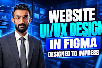 design a modern website uiux design in figma