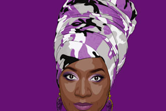 create a stunning cartoon image of you in high resolution