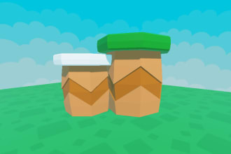 create low poly roblox assets in blender