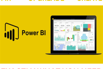 create power bi dashboard and reports from your data bases