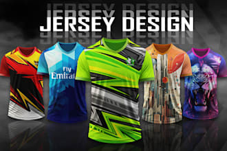 custom jersey design or sublimation design for esports