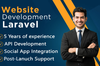 do website development laravel and custom rest API development