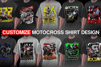 design motocross t shirt sports racing