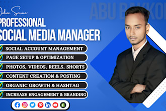 be your social media marketing manager and content creator