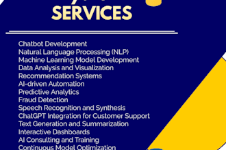do python,gui,nlp , machine and deep learning, ai and chat bot project