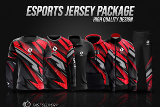 do custom esport jersey and sportswear design
