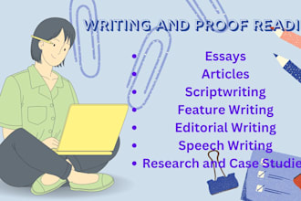 write well researched articles and essays