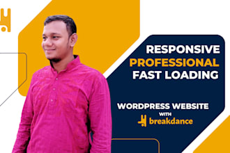 build, rebuild responsive wordpress website with breakdance