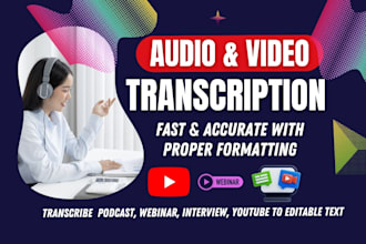 deliver fast audio and video transcription