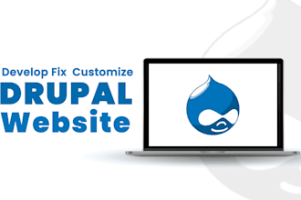 develop drupal website or fix issues, update drupal 10, 11