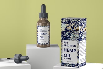 cbd, cannabis, hemp, tincture packaging box for your product, label
