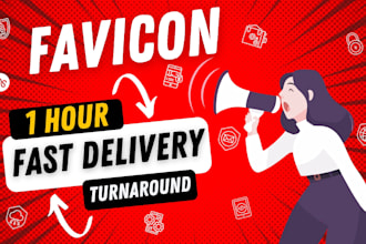 design a modern favicon for you in 1hr