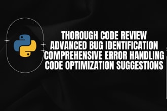 fix python errors, debug code, and custom python project