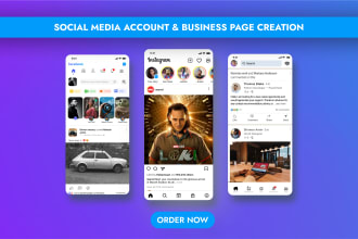 setup all social media business pages