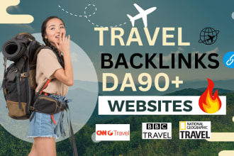 provide travel guest posts on high da travel blogs with SEO contextual backlinks