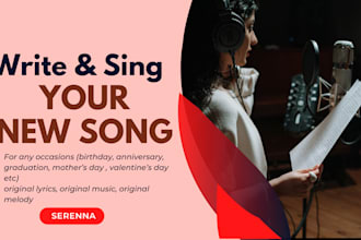 write and sing your new original song