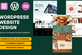 create a responsive wordpress website design for your business