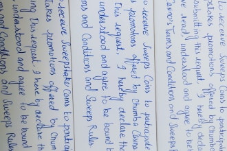handwriting cards and envelopes letter for you