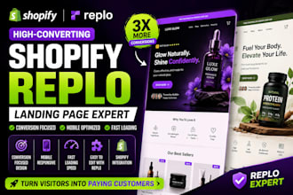 build high converting shopify landing page using replo