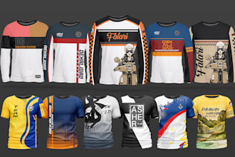 design custom jersey full or sublimation t shirt