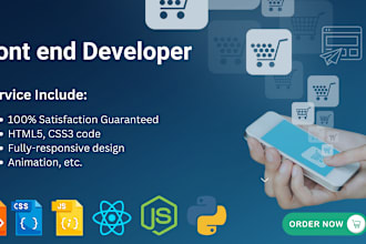 be your frontend web developer and i will also build custom UI chatbots