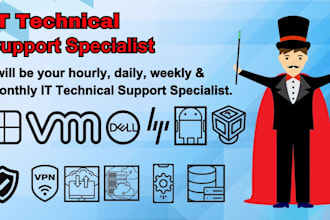 be your hourly daily weekly and monthly IT tech supporter