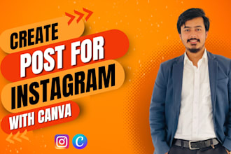 design instagram post with canva for an attractive feed