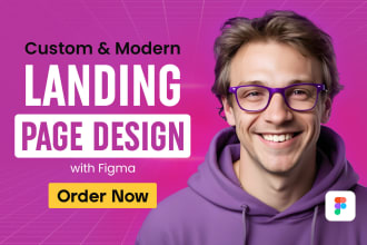 do figma landing page design, saas landing page or website landing page