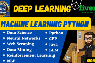 do machine learning python, deep learning and data science nlp