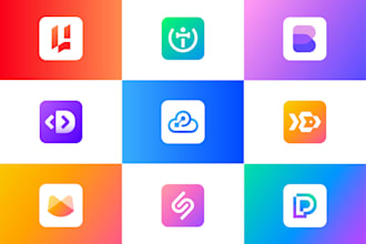 do a modern minimalist app logo design