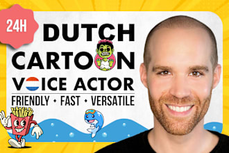 be your professional dutch, cartoon or game voice actor