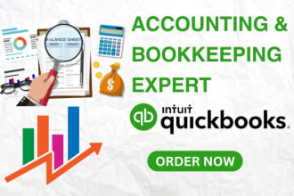 do bookkeeping, keep accounts payable and receivable record in quickbooks online