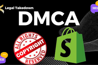 send dmca takedown notice to shopify