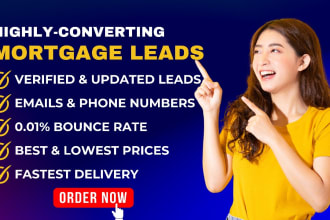 provide targeted mortgage, mca leads for home and business loans