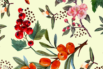 design all over digital prints for fabric